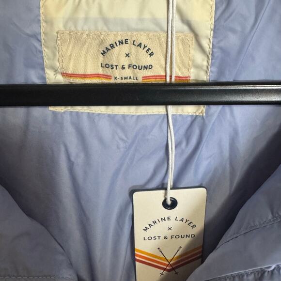 Marine Layer NEW ML X LF Apres Puffer Antique White Mullti Colorblock Size XS - Picture 13 of 15